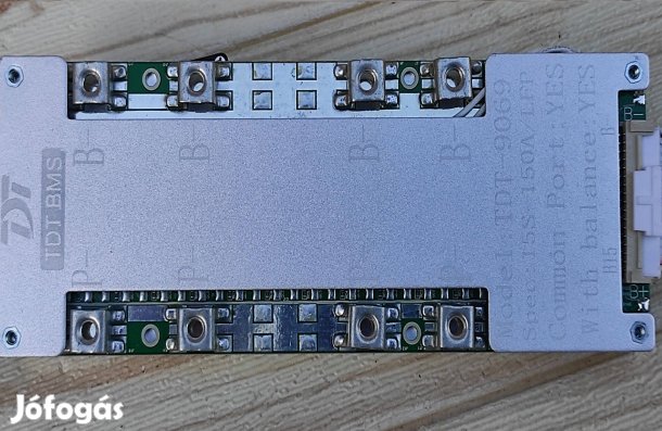 150A 15S 48V Lifepo4 BMS védőáramkör, hőmérséklet mérővel ballanszeres