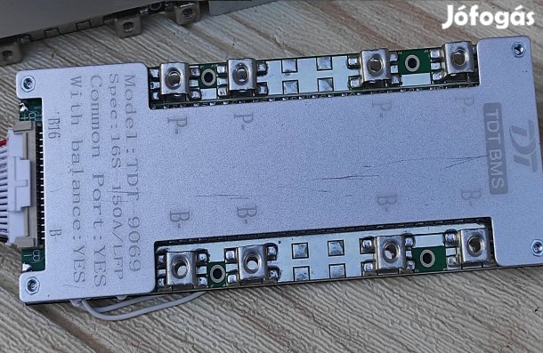 150A 16S 51.2V Lifepo4 BMS védőáramkör hőmérsékletmérővel ballanszeres