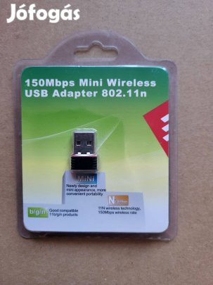 150Mbps mini USB WiFi adapter 802.11n (b/g/n) új, bontatlan csomagban