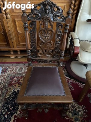 150 éves Ónémet Lovagi Díszszék - Egyedi Faragással