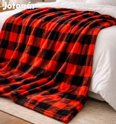 150x200 Buffalo mintás puha takaró wellsoft ágytakaró pléd