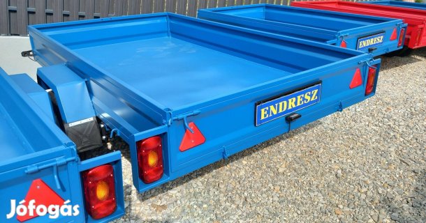 150x260cm-es Erős, zártszelvény, vas, hegesztett Új Utánfutó