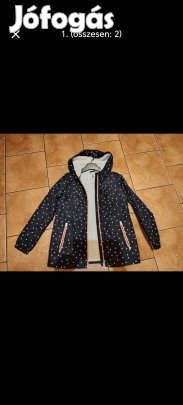 152-es Új lány bélelt esőkabát 