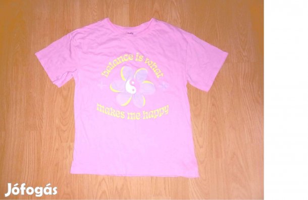 152 újszerű 1.kéz nagy virágmintás póló, felső