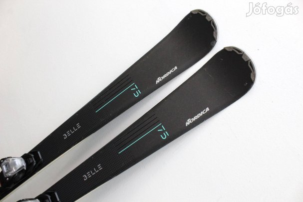 156 cm, Nordica Belle 75 síléc (friss élezve és waxolva)