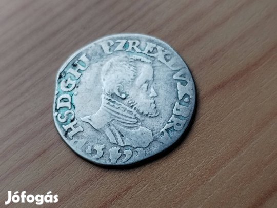 1572-es 1/5 daalder Spanyol II.Fülöp Király Spanyolalföld