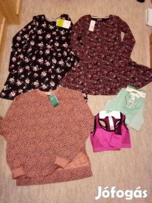 158 164 Lány kord ruha leggings farmer új