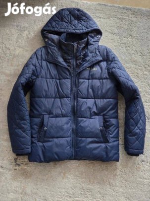158-as Authentic sötétkék, szép állapotú meleg télikabát, dzseki