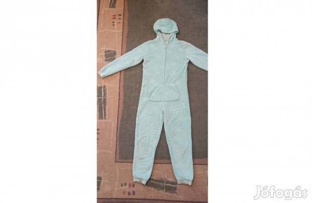 158-as lány halványzöld kezeslábas, pizsama