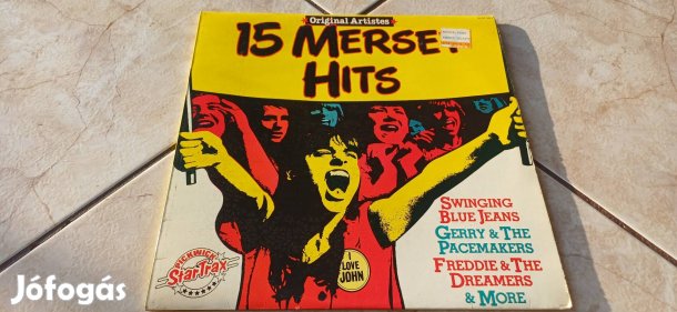 15 Mersey hits bakelit hanglemez
