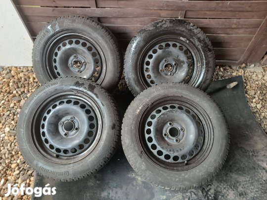15" 4x100 Gyári Opel felni - téli gumi eladó!