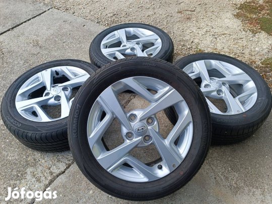 15" Gyári Hyundai I10 alufelni 4*100 nyári gumik I10 4*100