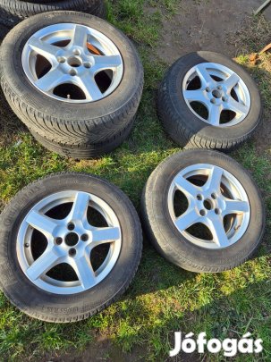 15 colos Enzo H alufelni garnitúra 4x100 lyukosztás R15 téligumi