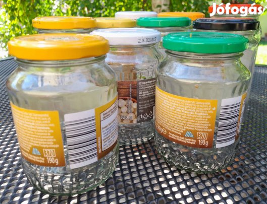 15 db 370 ml-es befőttes üveg