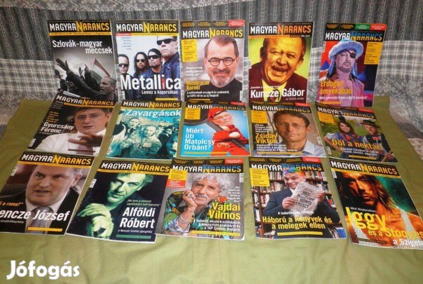 15 db Magyar Narancs magazinok