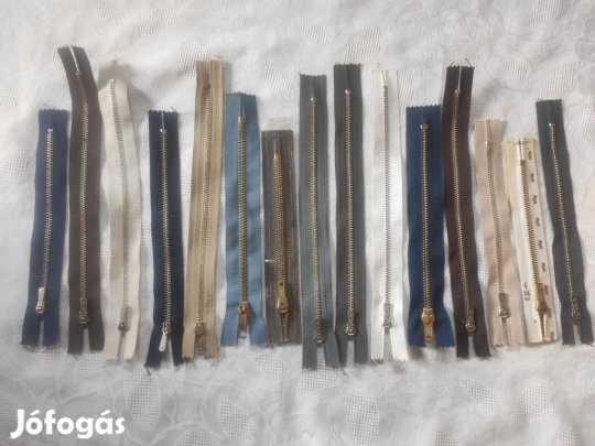 15 db új fém cipzár