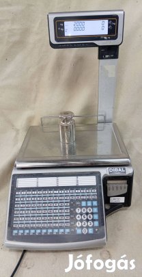 15 kg-os Dibal árszorzós cimkenyomtatós mérleg