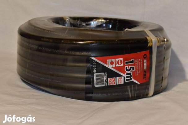 15 m-es Pneumatikus tömlő, kompresszor tömlő