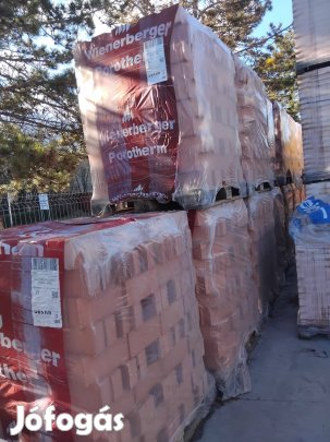 15 raklap új Porotherm kisméretű tégla nettó 267 Ft/db, Székesfehérvár