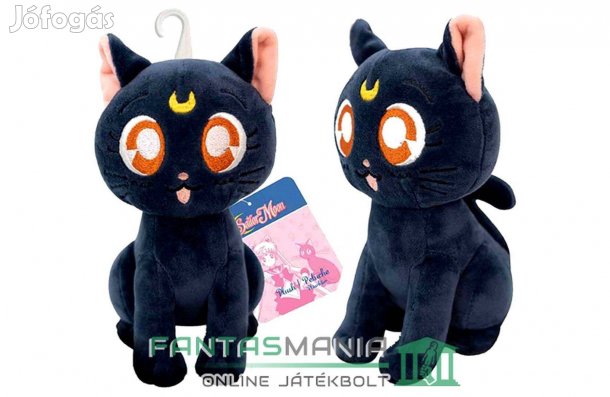 15cm Sailor Moon anime plüss figura - LUNA CICA plüss játék baba