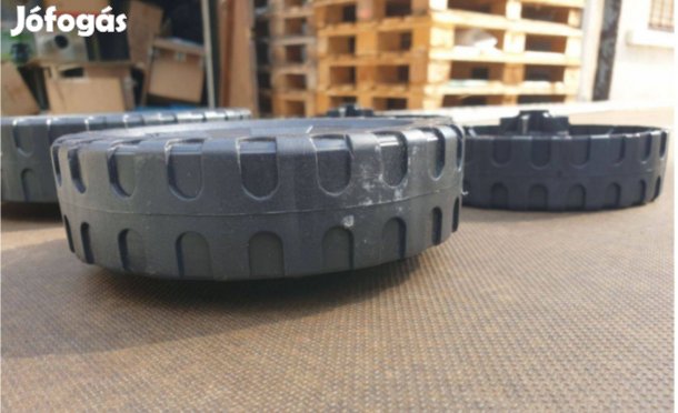 15cm-es 4cm széles fűnyíró kerék, műanyag kerék fűnyíróhoz