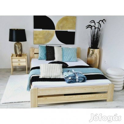 160X200 EUREKA fenyő ágy ágyrácssal, Most országos ingyen szállítás