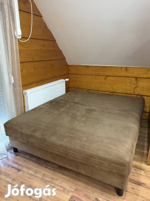 160×200 barna franciaágy eladó