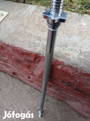 160 cm kétkezes gyári vas súlyzórúd rúd egyenes újszerű