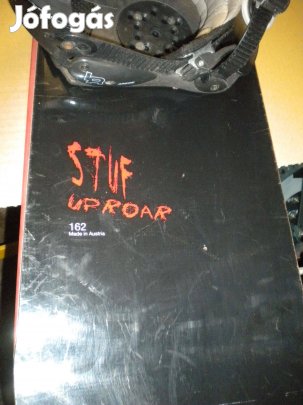 162 cm Stuf UP Roar snowboard deszka kötéssel