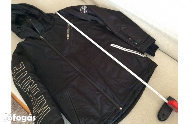 164-es fiú síkabát Reserved kapucnis kabát dzseki sídzseki télikabát