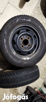 165/70R13 téligumi 4x108 13" ET 37,5 lemezfelnin