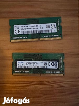 16GB DDR4 3200MHz notebook RAM szett (2X8GB, gyári modulok)16GB DDR4