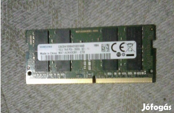 16Gb-os DDR4 2666-3200Mhz Samsung laptop RAM Debrecenben. Postázom is!