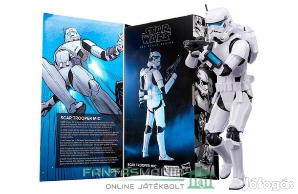 16-18cm Black Series SCAR Trooper Mic stormtrooper rohamosztagos figur