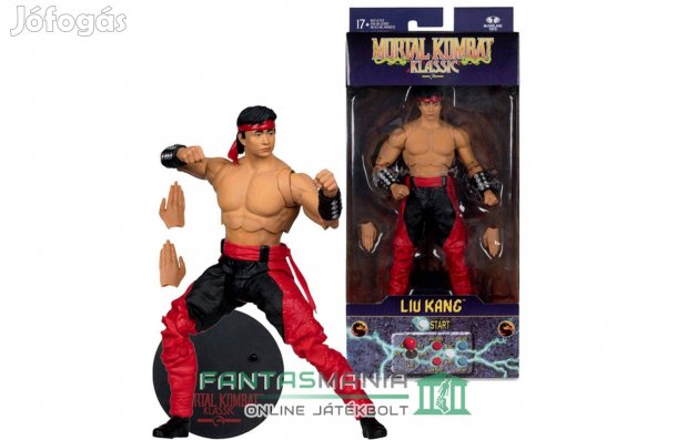 16-18cm Mortal Kombat Klassic LIU Kang shaolin monk figura