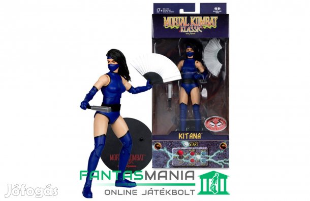 16-18cm Mortal Kombat Klassic figura - Kitana női ninja figura