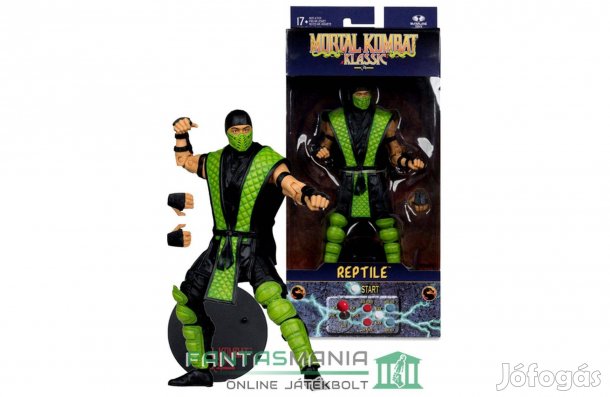 16-18cm Mortal Kombat Klassic figura - Reptile zöld ninja figura