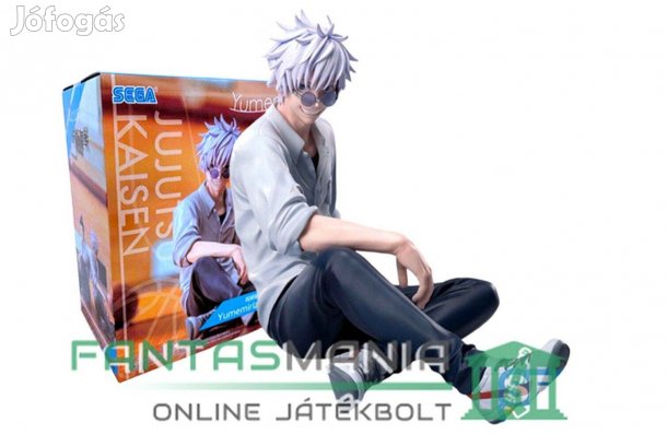 16-18cm méretarányos ülve 12cm-es Anime figura Jujutsu Kaisen - Gojo