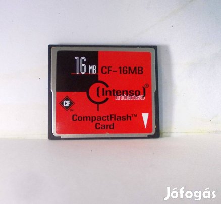 16 Mb Intenso Compact Flash memóriakártya Tesztelt!!