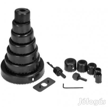 16 Részes Körkivágókészlet, PVC-re és Fára (4971)