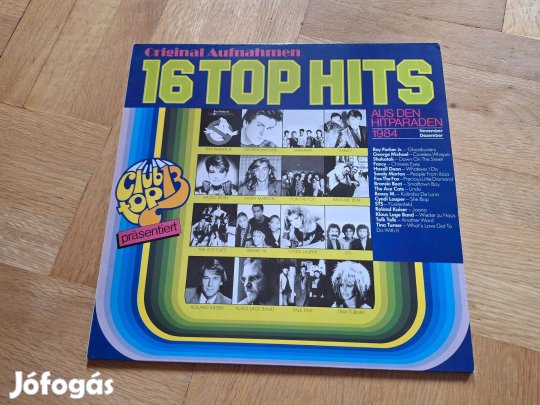 16 Top Hits - Club Top 13 - November/December 1984 bakelit lemez lp