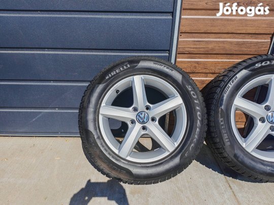 16" 5x112 VW "Aspen" Passat B8 gyári alufelni szett téligumikkal!