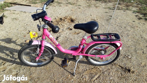 16" rózsaszín kislány kerékpár