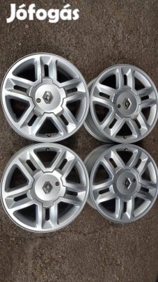16 colos Gyári Renault használt 4x100 lyukosztású alu felni garnitúra