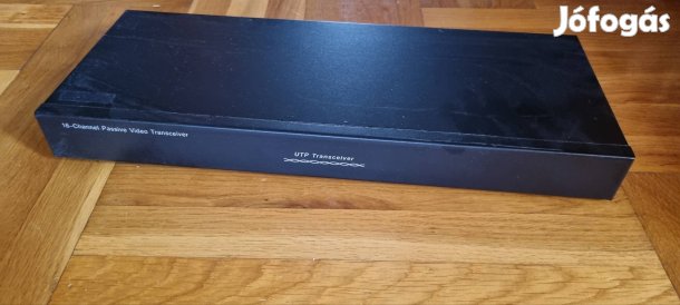 16 csatornás passzív videójel átalakító koax, UTP 