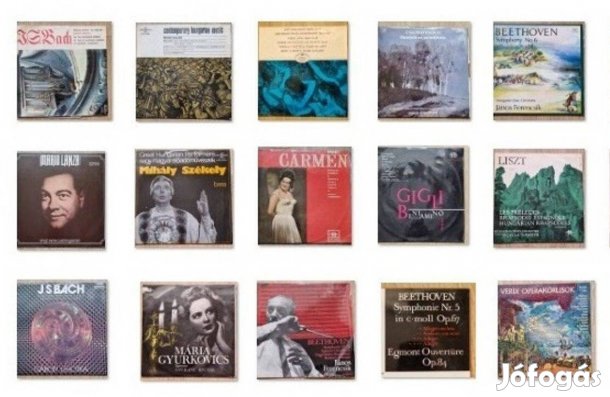 16 db klasszikus Vinyl, bakelit lemez eladó