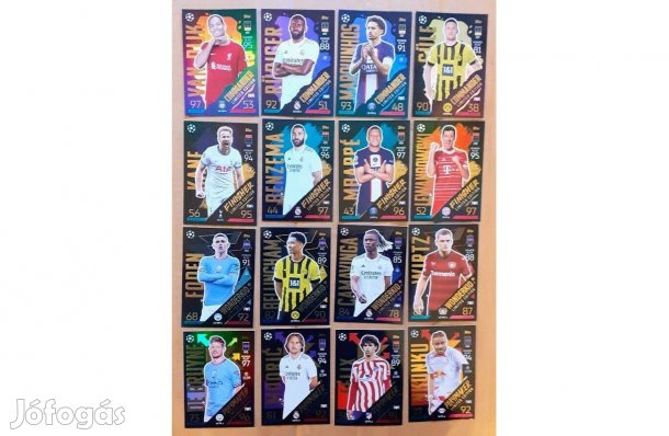 16 limited focis kártya teljes Mega Tins limited sor Match Attax 2023