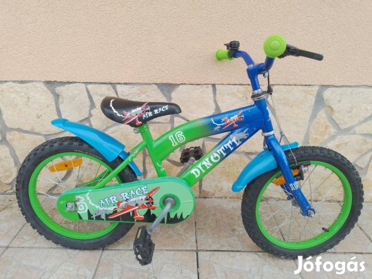16-os Dinotti Air 16 kontrafékes gyerek kerékpár bicikli.