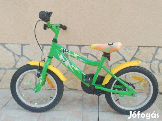 16-os Racer 16 kontrafékes gyerek kerékpár bicikli.
