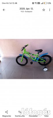 16-os Új fiú kerékpár 